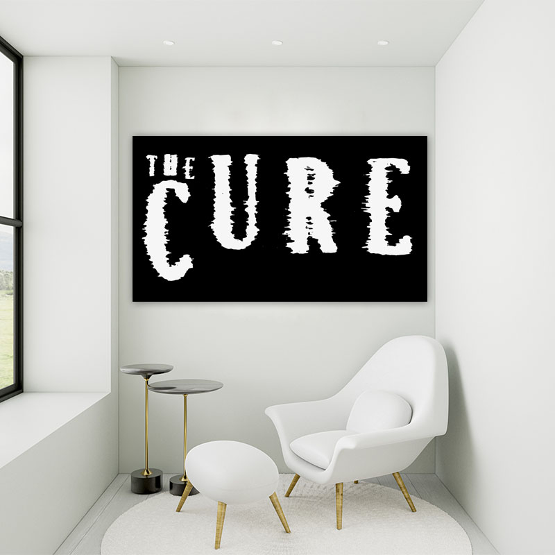 Πίνακας σε καμβά The Cure Logo